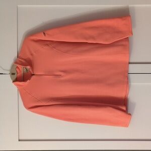 LL Bean | Women's Size XL | Fleece Long Sleeve Quarter Zip Pullover Pink Coral